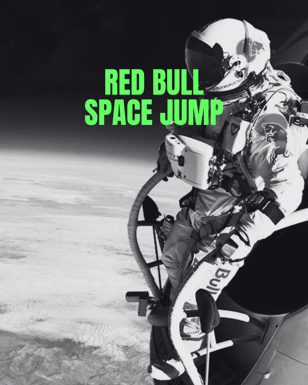 Felix Baumgartner preparing for his space jump with Red Bull.