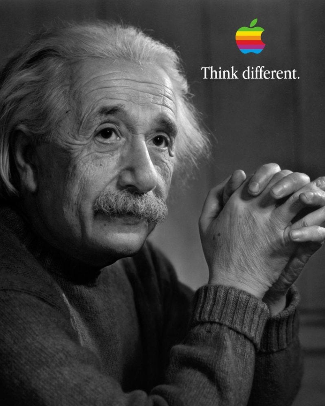 Apple's Think Different ad featuring Albert Einstein.